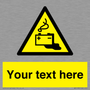 Custom Battery Charging Sign